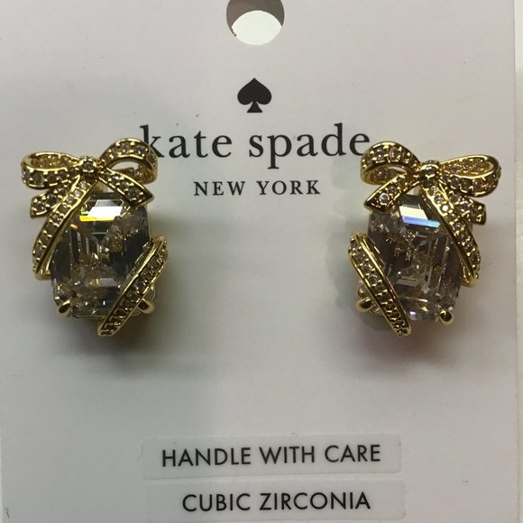 kate spade Jewelry - Kate Spade New Clear Present Earrings